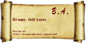 Brems Adrienn névjegykártya